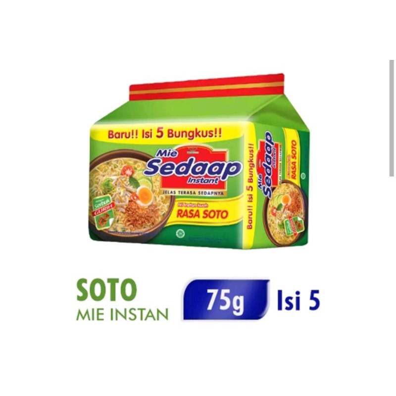 

SEDAP SOTO ISI 5 x75gr