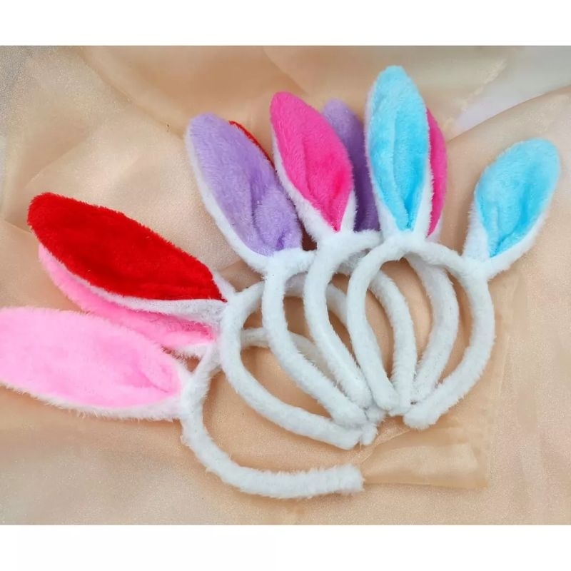 Bando Kelinci Bulu halus Premium Gaya Korea/Bando Anak - Dewasa