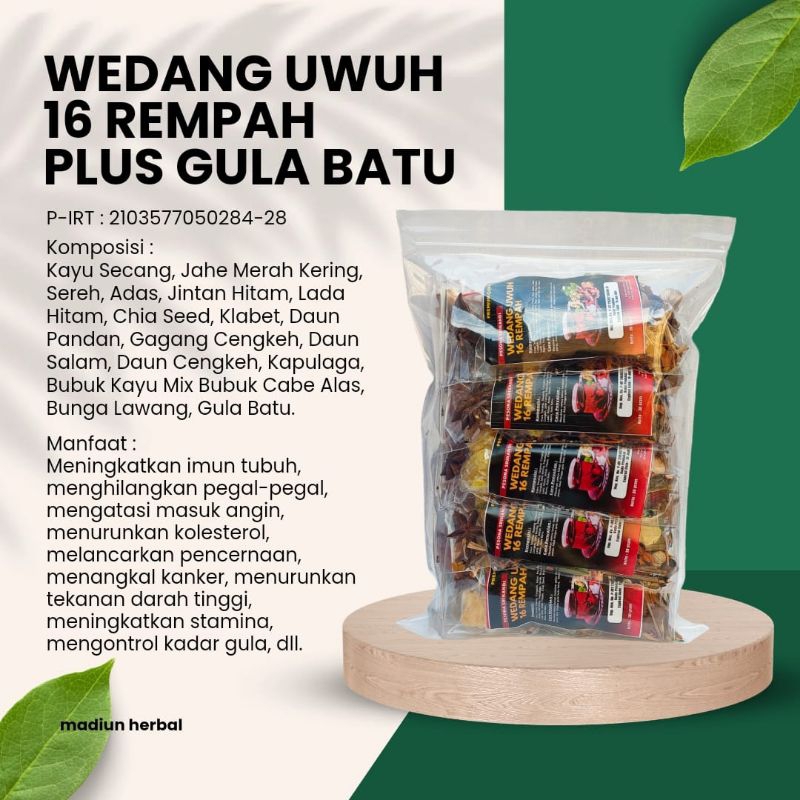

Wedang Uwuh 16 Rempah Plus Gula Batu