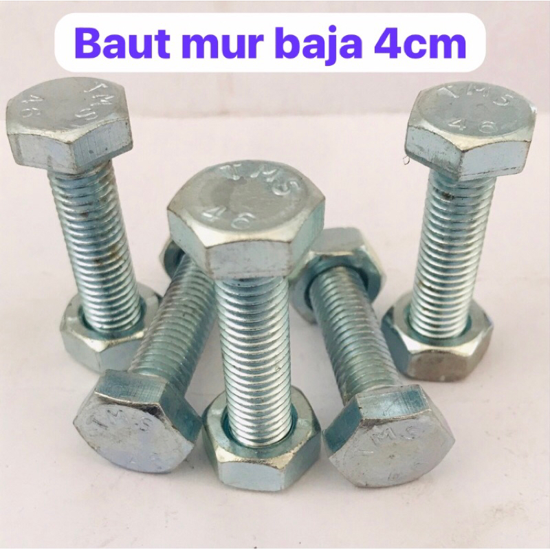 Baut baja 4cm kunci 17