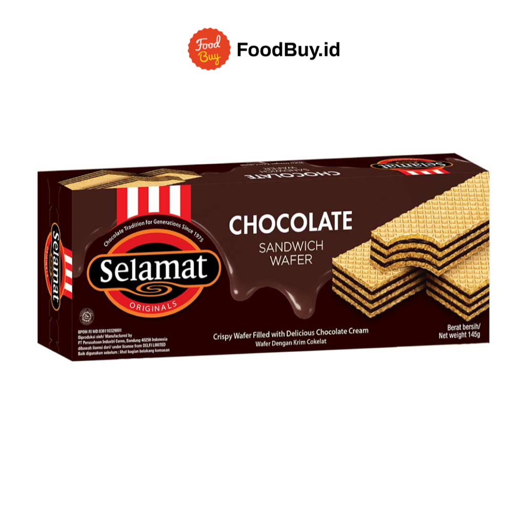 

Selamat Sandwich Wafer Chocolate 145 gr