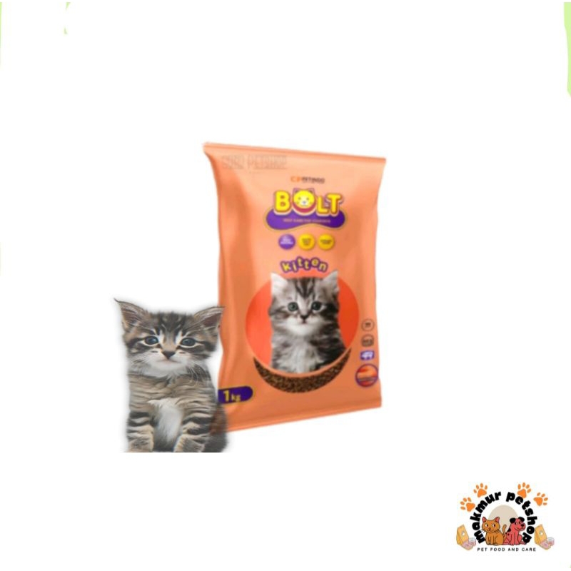 Bolt Kitten Salmon Makanan Kucing 1Kg Bolt Kitten Salmon