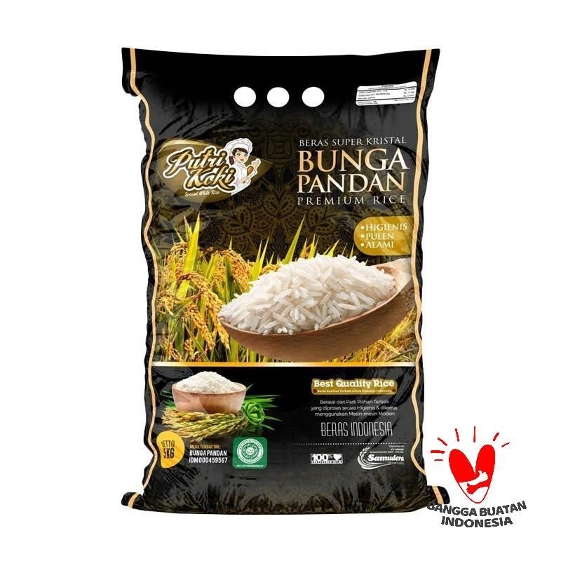 Beras Bunga Pandan Premium 5kg 5 kg Beras Pulen Punel Beras Wangi Beras Murah