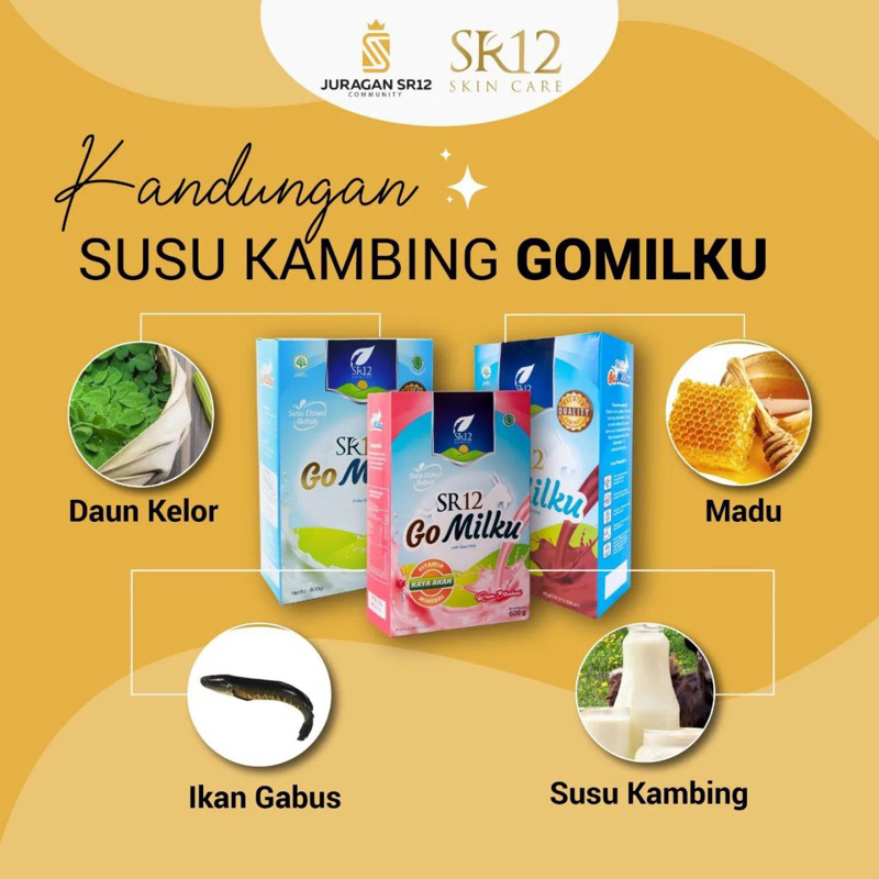 

Go Milku SR12 Susu kambing etawa premium 600gr 200gr