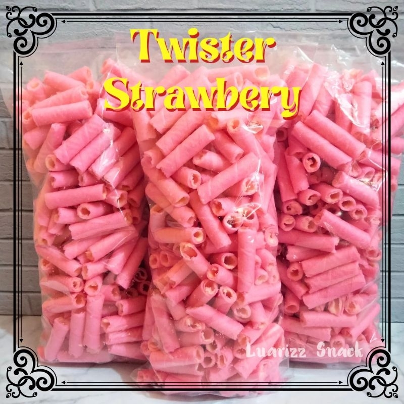 

250 gr Twister / Astor Mini Kiloan Strawbery Coklat Vanila