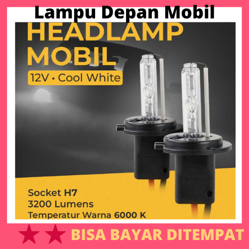 Lampu Depan Mobil Headlamp HID H7 Ballast 12V Cool White / Lampu Depan Utama Mobil LED Avanza Kijang