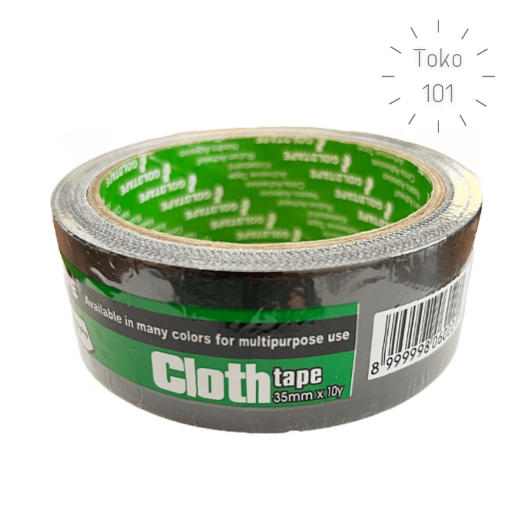 

Lakban Hitam Goldtape 1,5 inch 35mm 10Yard