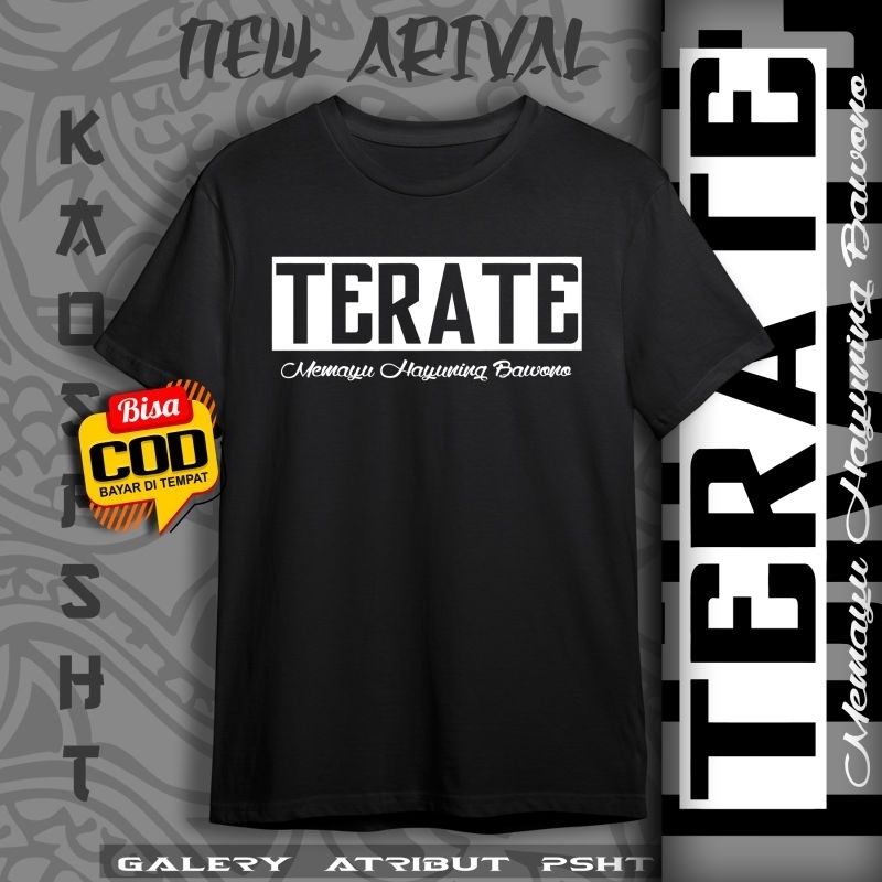 Kaos PSHT Terate Memayu Hayuning Bawono Sablon Depan Saja