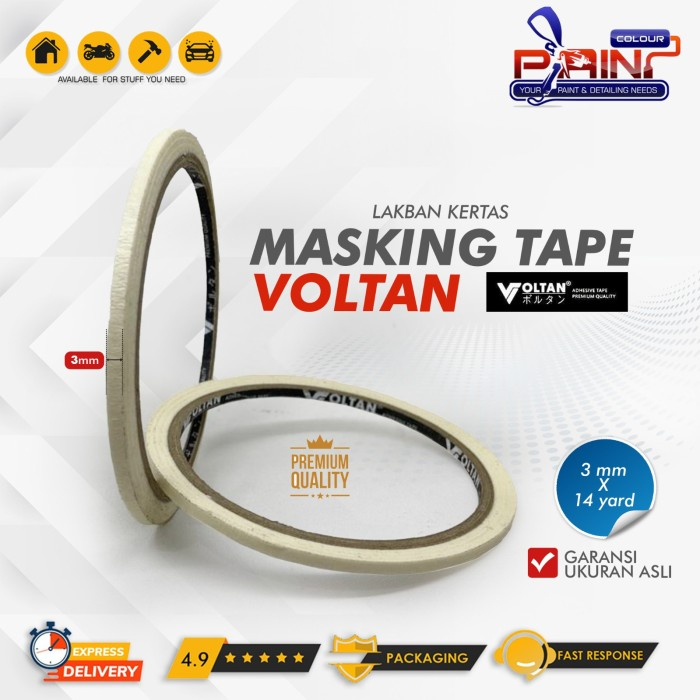 

Masking Tape / Kertas Lem 3mm x 14 Yard (1 Toros)/ Masking Tape Air brush