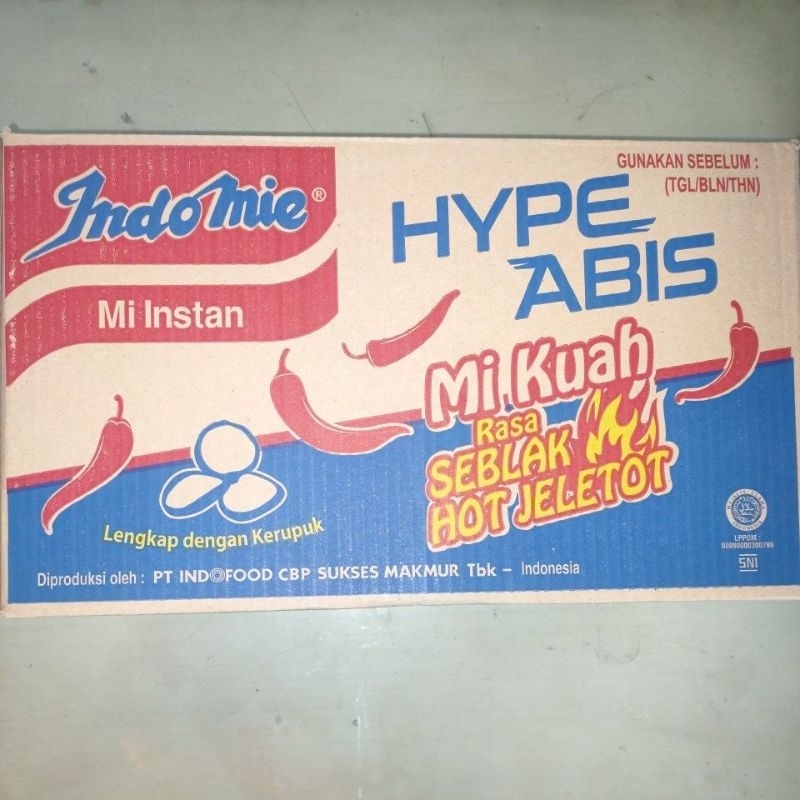 

INDOMIE KUAH SEBLAK HOT 40PCS