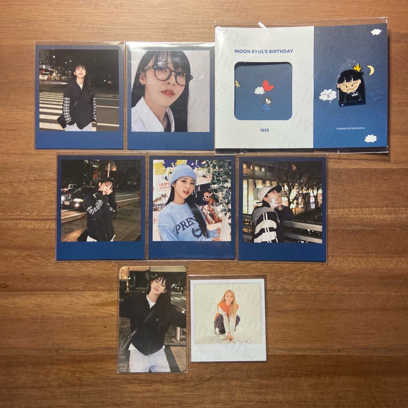 Moonbyul Birthday Set Badge Polaroid