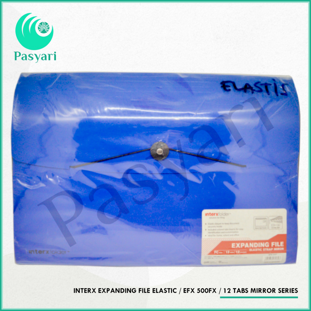 

InterX Expanding File Elastic / EFX 500FX / 12 Tabs Mirror Series