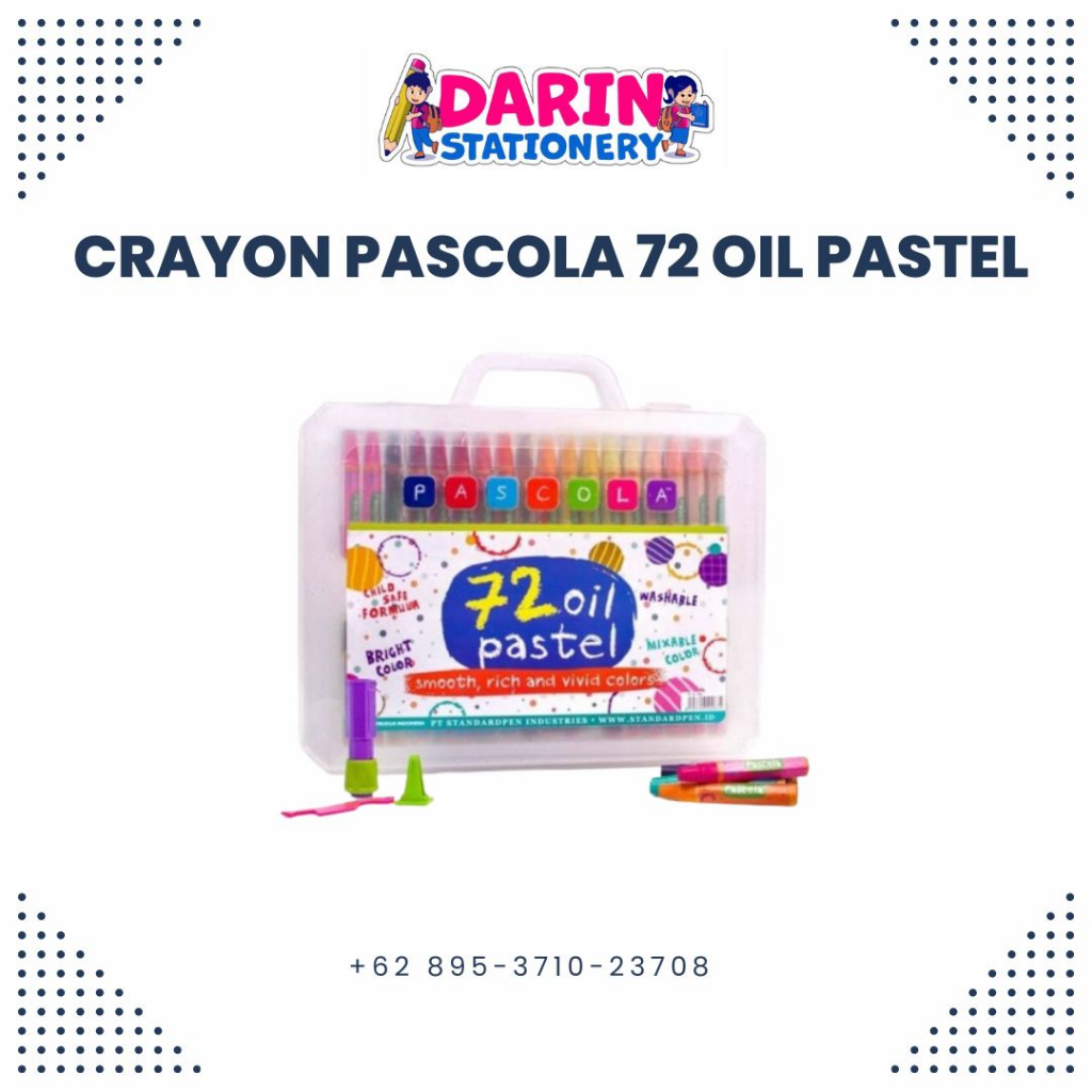 

CRAYON / OIL PASTEL PASCOLA ISI 72 WARNA
