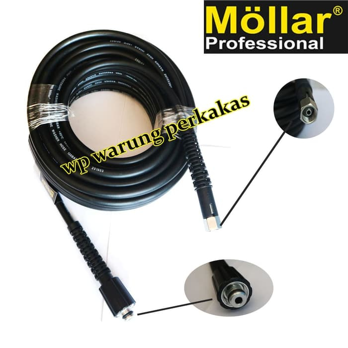 Mollar Selang jet cleaner 20 meter - hitam