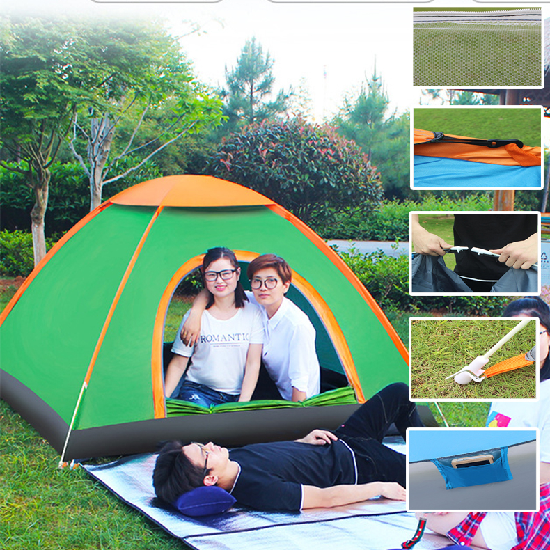 Tenda Camping 2-4 Orang Tenda Lipat Portable Tenda Gunung Camping Anti Air Tenda Kemah Tenda Camping