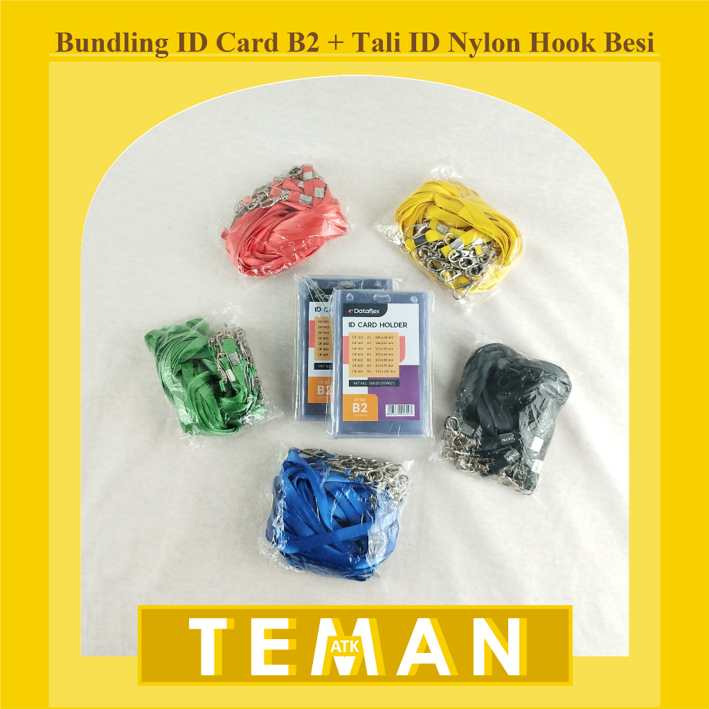 

Bundling ID Card B2 + Tali ID Nylon Hook Besi [NYLK]