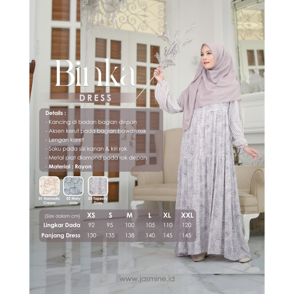 BINKA Dress JASMINE by Lidia Hadiwinoto / Feminime &amp; chic