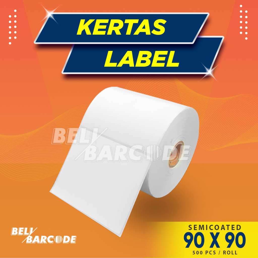 

Label Semicoat 90 x 90 / 90x90 mm / 90x90mm Stiker Semicoated Resi