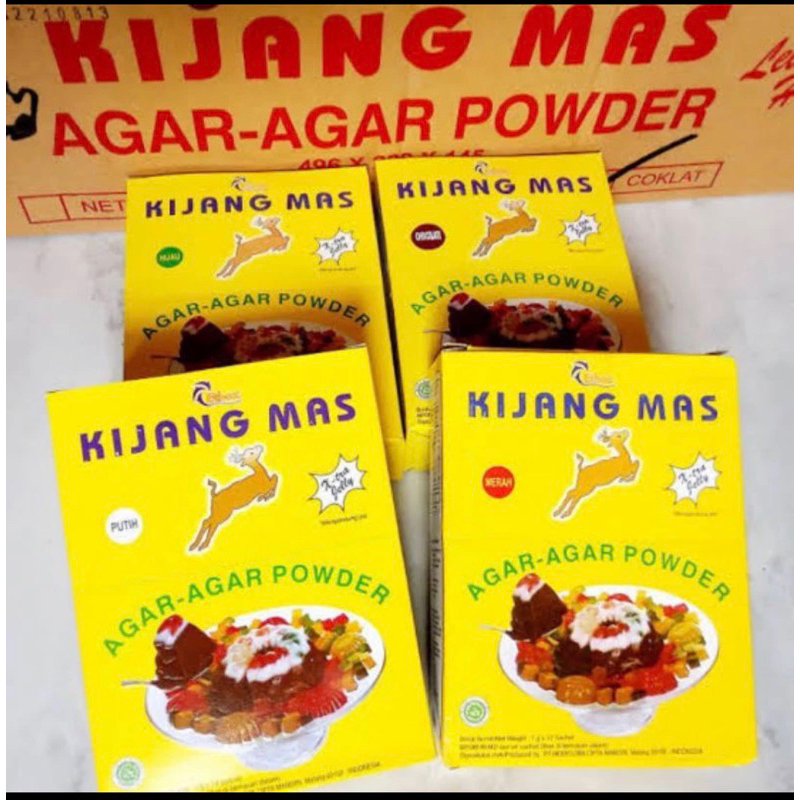 

TERMURAHH !! AGAR AGAR KIJANG MAS 1 PACK | Agar Agar Kijang Mas 7gr