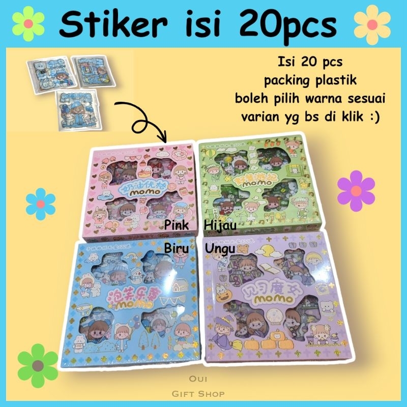 

STIKER VIRAL / STICKER MOMO / STICKER ISI 20 PCS / STICKER WATERPROOF / STIKER ANAK