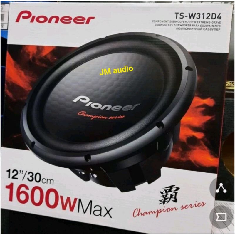 subwoofer pioneer 12inch doble coil TS-W312D4 champion series