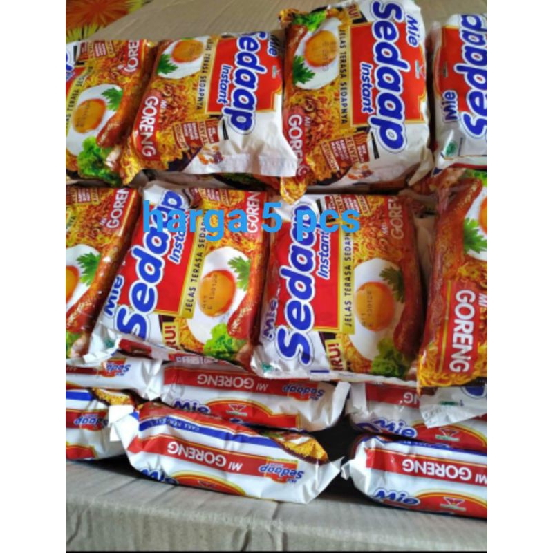 

mie sedap goreng,soto 5pcs