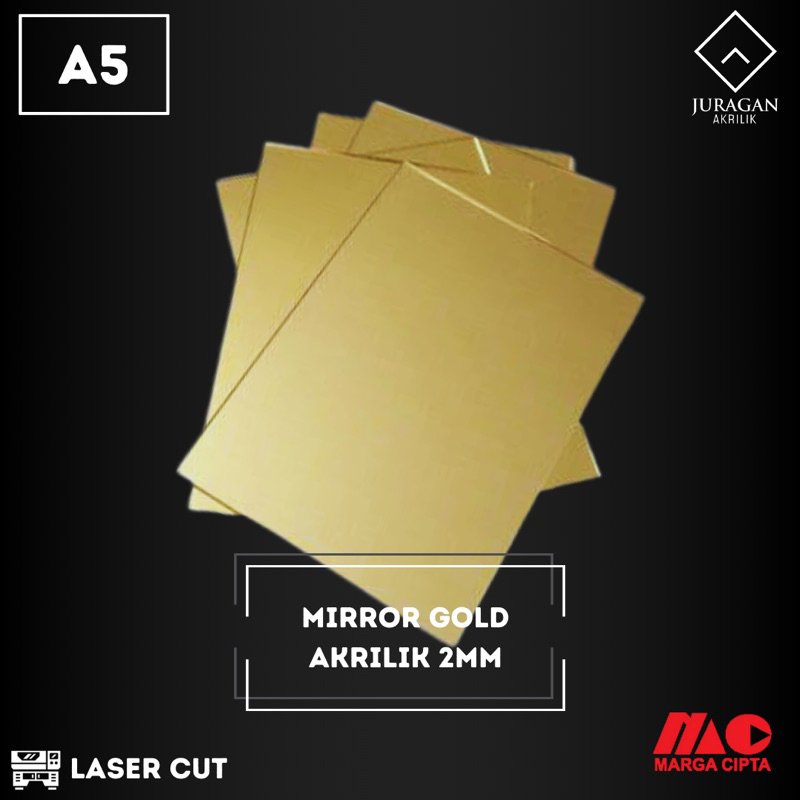 Akrilik Mirror Gold A5 2mm