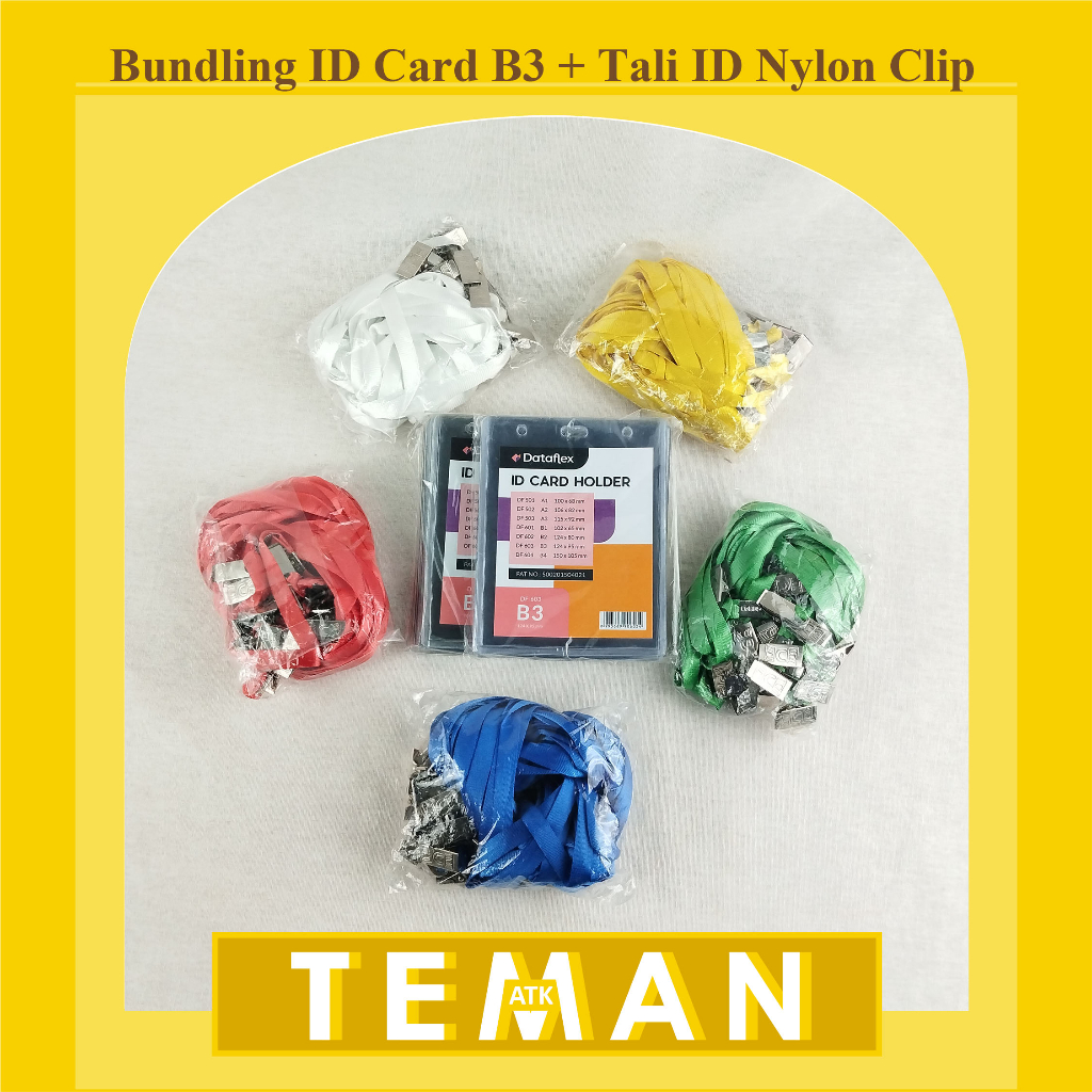 

Bundling ID Card B3 + Tali Nylon Clip Besi (NYL)