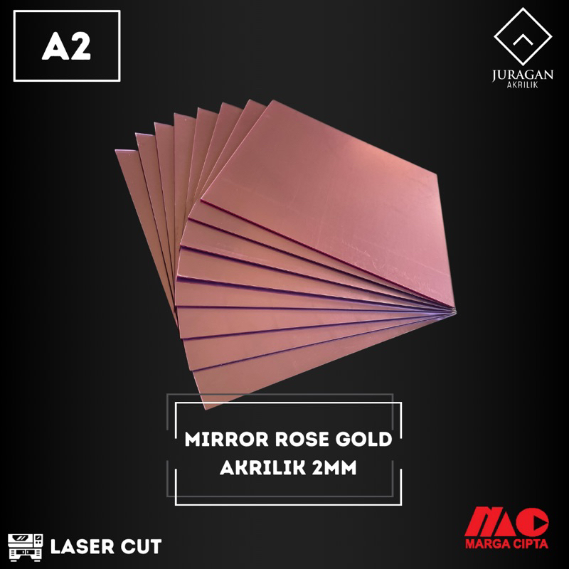 Akrilik Rose Gold A2 2mm