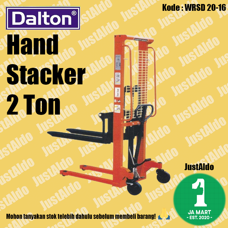 Hand Stacker Pallet Forklift Manual 2 Ton Dalton