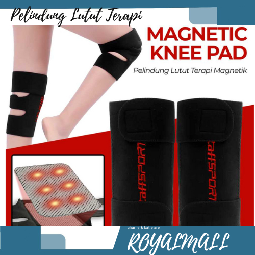 Pelindung Lutut Terapi Magnetik Knee Pad / Pelindung Deker Lutut Engkel Terapi Cidera Cedera Cidra S