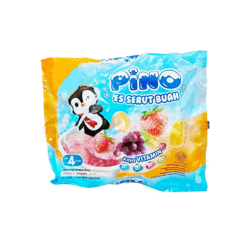 

{ 1 Pack isi 4pcs } PINO Ice Cup isi 4 - Es Serut Rasa Buah