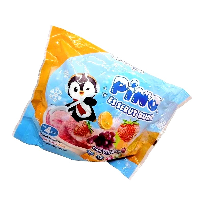 

{ 1 Pack isi 4pcs } Pino Ice Cup Es Serut Buah isi 4 - Minuman Rasa Buah