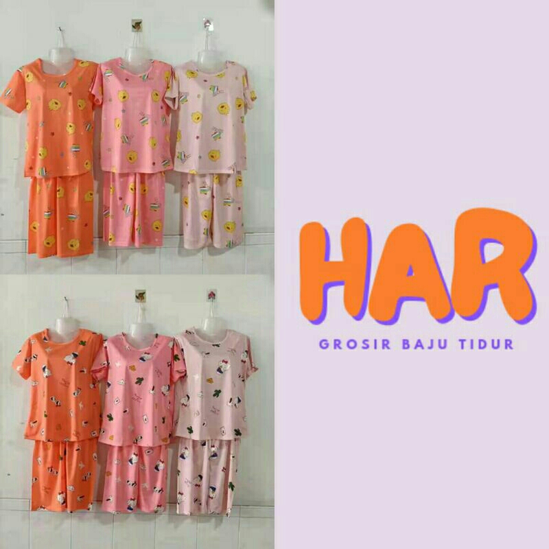 Pakaian 3/4 Spandek Oblong Perempuan Anak ABG Terbaru Baju Import Termurah