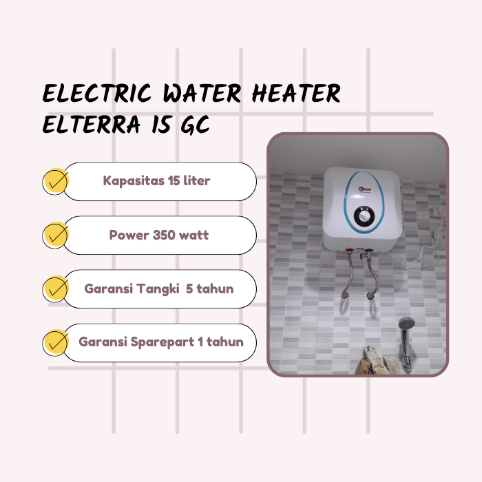 WATER HEATER ELTERRA 15 GC TERMURAH