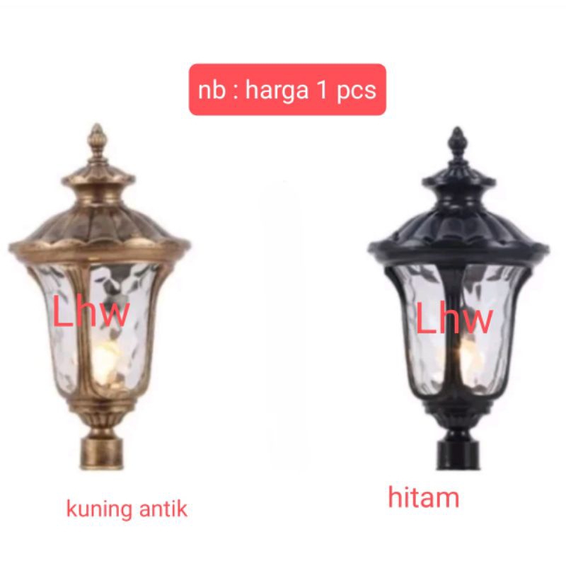 Lampu pilar/sock bulat/pagar/tiang waterpoof outdoor indoor dekorasi taman,cafe,resto 1149