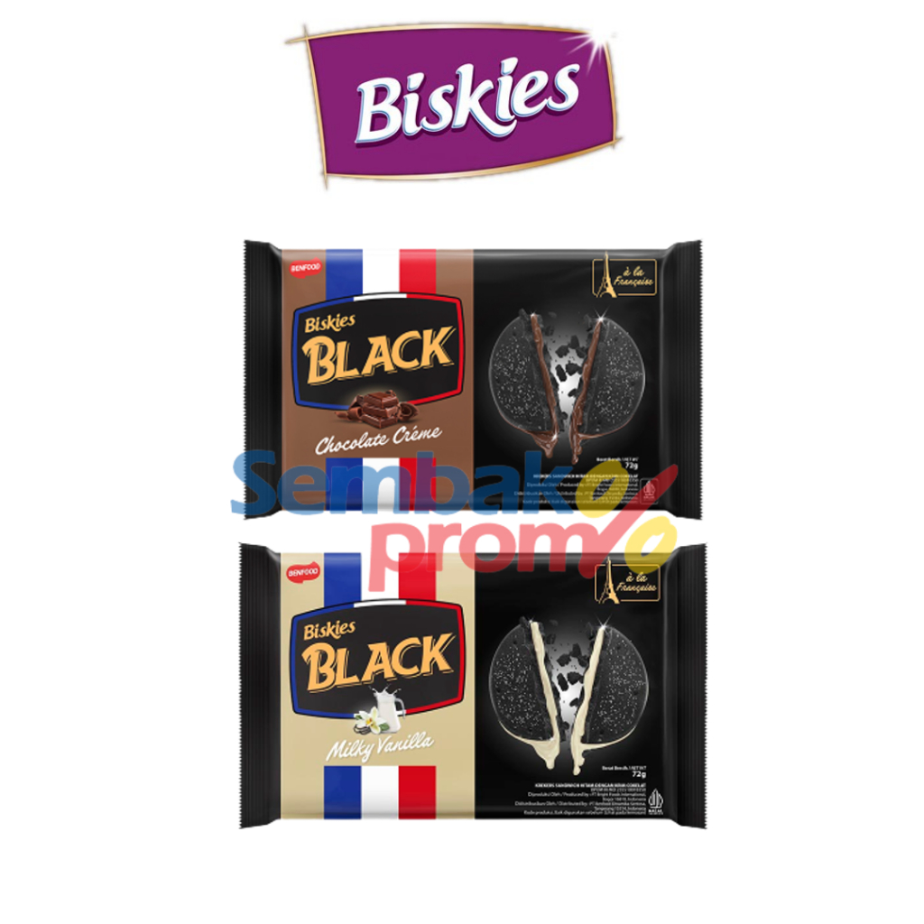 

Biskies Black Biskuit Chocolate Creme / Milky Vanilla 72gr