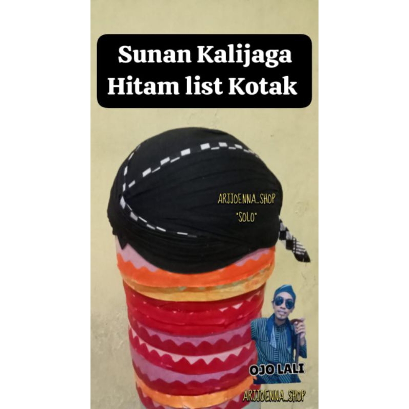 #Blangkon Lipat sunan Kalijaga hitam List kotak