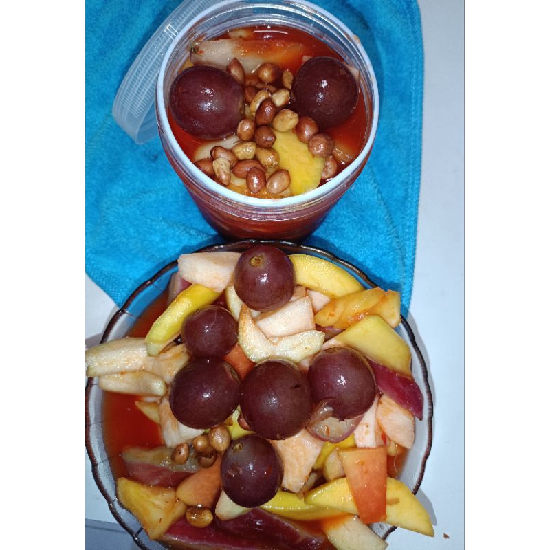 

Asinan Buah Segar Tanpa Pengawet Toples 600 ml