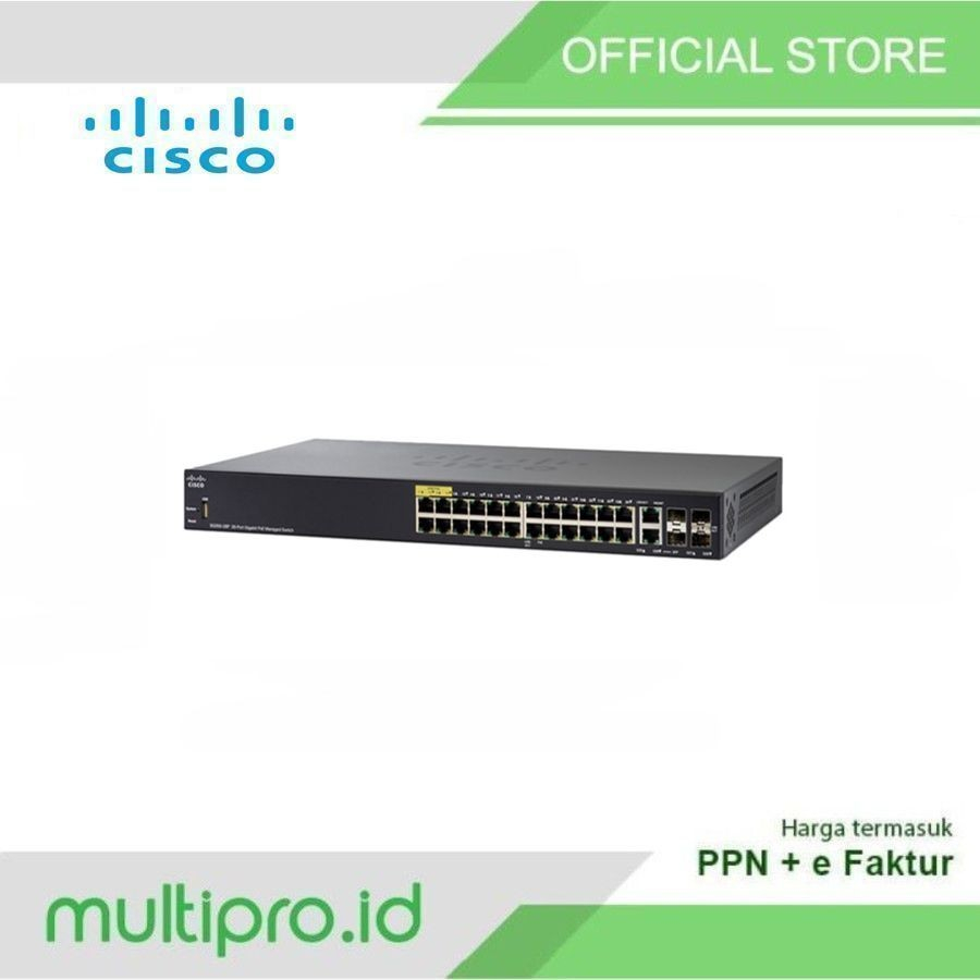 Cisco SG350-28MP-K9-EU, 10-port Gigabit POE Managed Switch