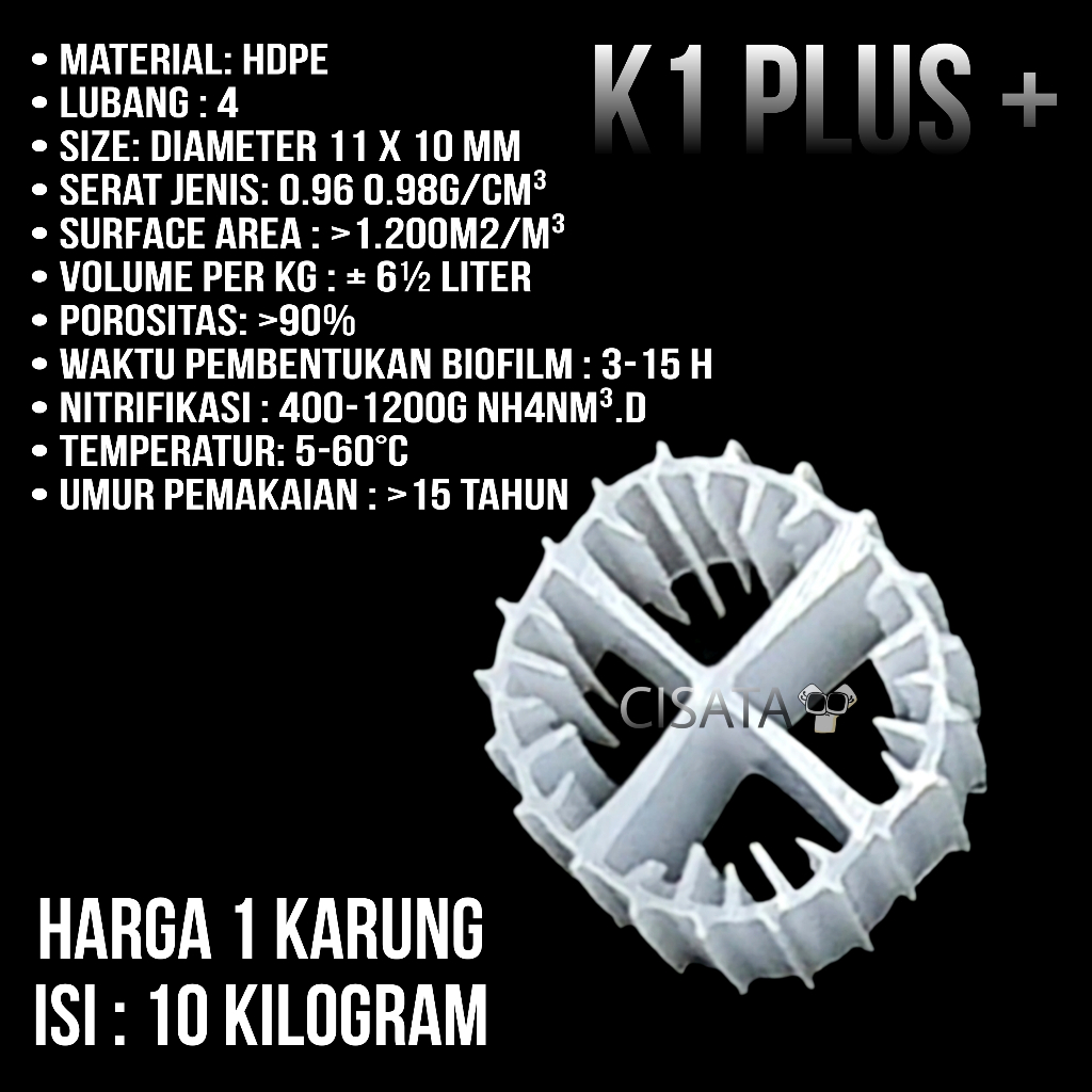 GROSIR PER KARUNG 10 KG K1 PLUS KALDNESS FILTER