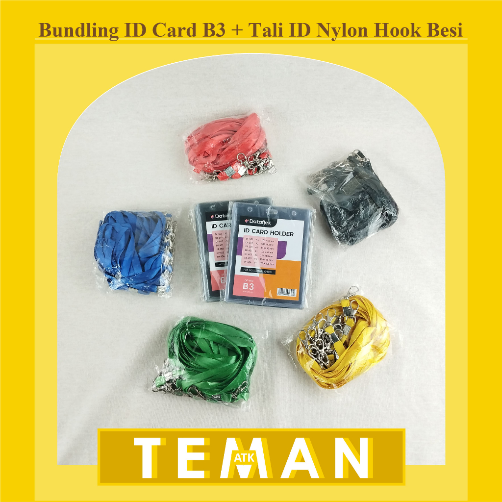 

Bundling ID Card B3 + Tali ID Nylon Hook Besi [NYLK]