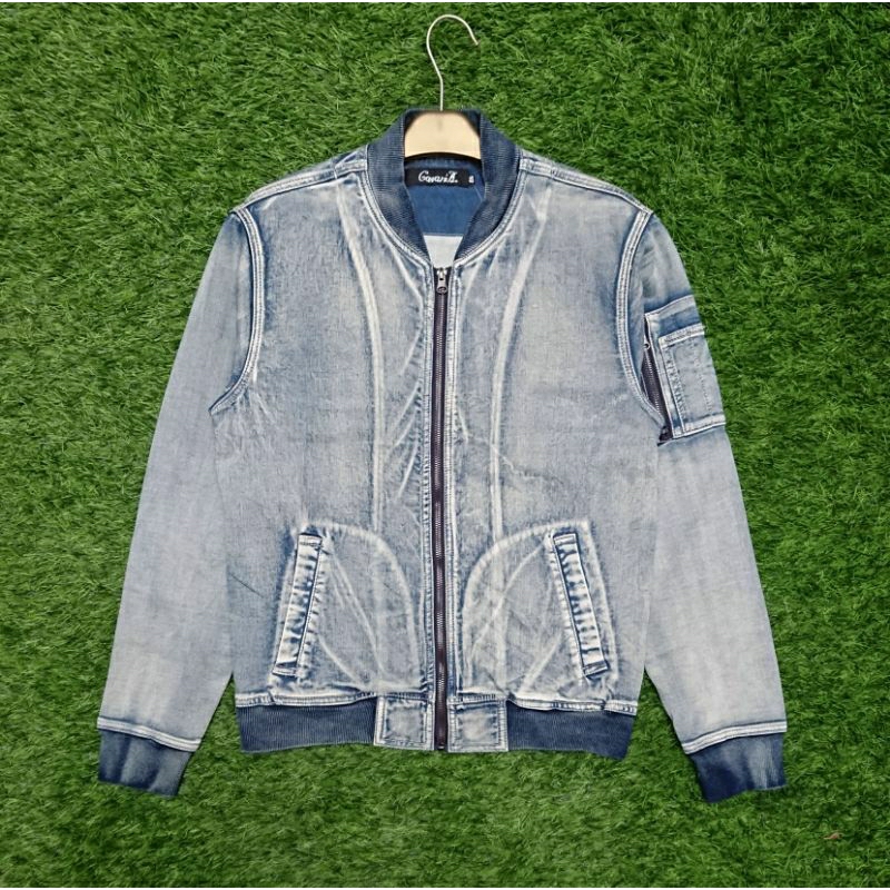Jaket Bomber Denim by Cavaria