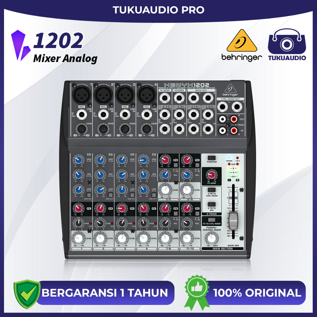 Behringer Xenyx 1202 - 8 Channel Mixer Analog