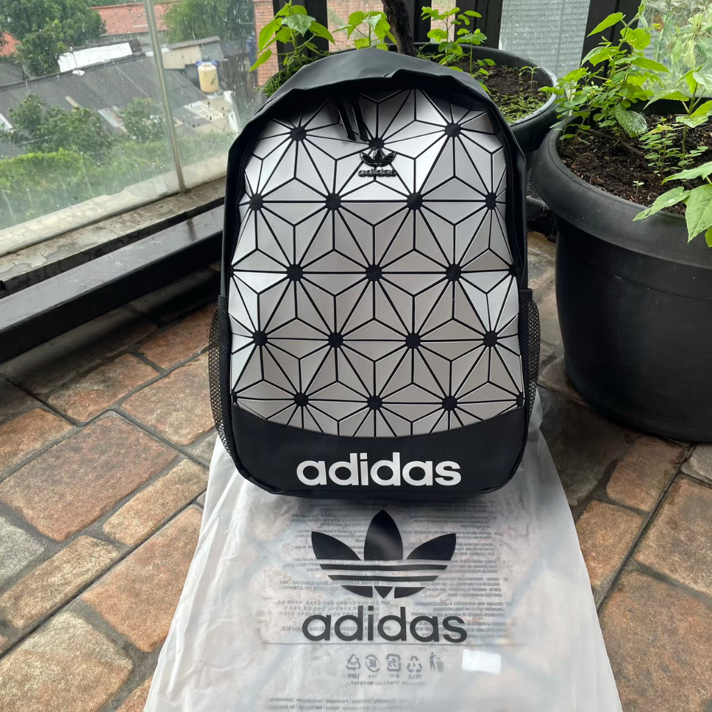 TAS RANSEL ADIDAS BACKPACK ISSEY MIYAKE ORIGINAL SILVER