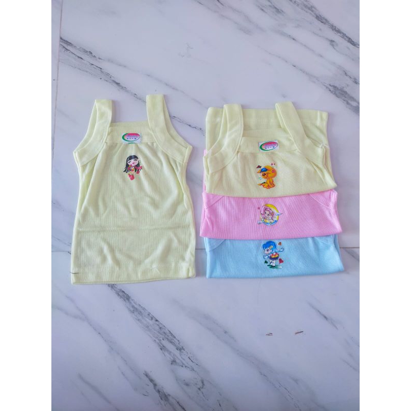 kaos sporot anak perempuan 0-12th - kaos dalam anak cew bayi - kamisol anak remaja