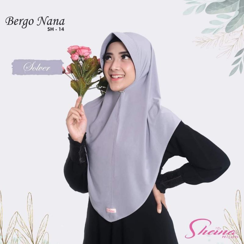 SHEINA HIJAB ✅ TERBARU✅ TERMURAH ✅BERGO NANA SILVER