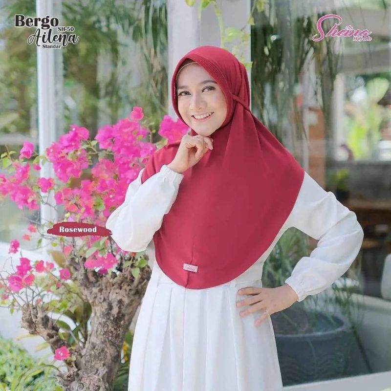 SHEINA HIJAB✅ TERBARU✅ TERMURAH✅ BERGO AILENA ROSEWOOD