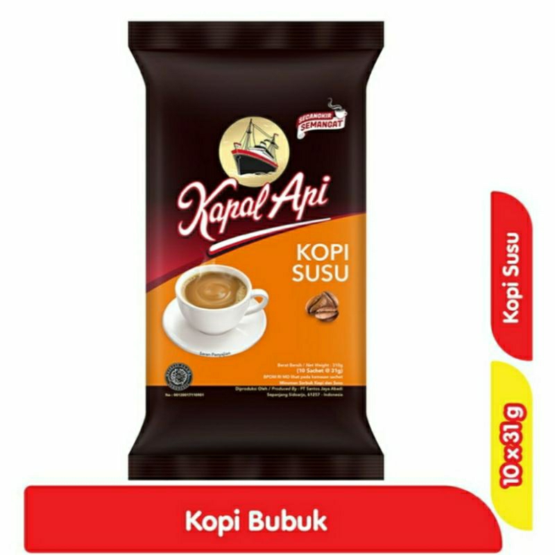 

KAPAL API KOPI SUSU INSTAN ISI 10 @31GRAM