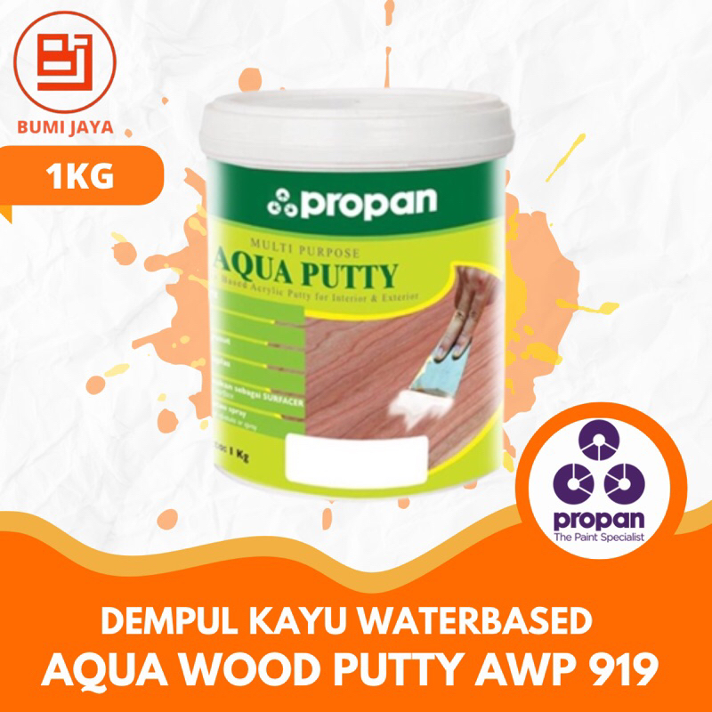 Propan dempul kayu waterbased aqua wood putty awp 919 1 kg